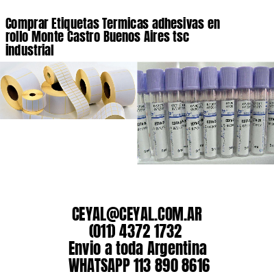 Comprar Etiquetas Termicas adhesivas en rollo Monte Castro Buenos Aires tsc industrial