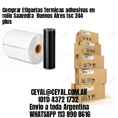 Comprar Etiquetas Termicas adhesivas en rollo Saavedra  Buenos Aires tsc 244 plus