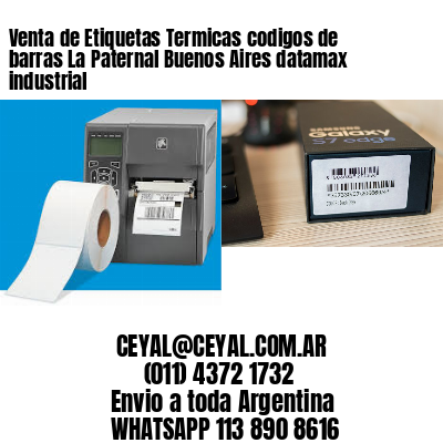 Venta de Etiquetas Termicas codigos de barras La Paternal Buenos Aires datamax industrial