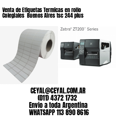 Venta de Etiquetas Termicas en rollo Colegiales  Buenos Aires tsc 244 plus