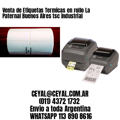 Venta de Etiquetas Termicas en rollo La Paternal Buenos Aires tsc industrial