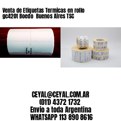Venta de Etiquetas Termicas en rollo gc420t Boedo  Buenos Aires TSC