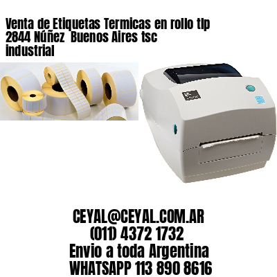 Venta de Etiquetas Termicas en rollo tlp 2844 Núñez  Buenos Aires tsc industrial
