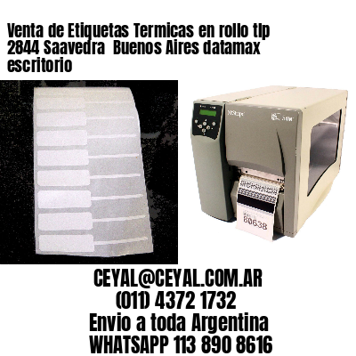 Venta de Etiquetas Termicas en rollo tlp 2844 Saavedra  Buenos Aires datamax escritorio