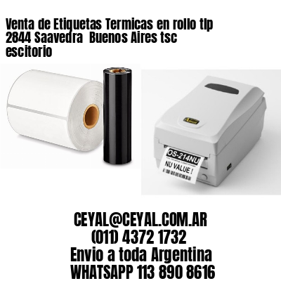 Venta de Etiquetas Termicas en rollo tlp 2844 Saavedra  Buenos Aires tsc escitorio