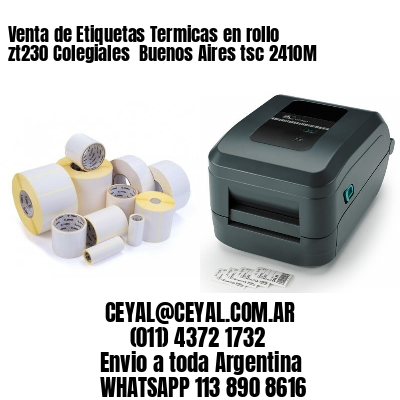 Venta de Etiquetas Termicas en rollo zt230 Colegiales  Buenos Aires tsc 2410M