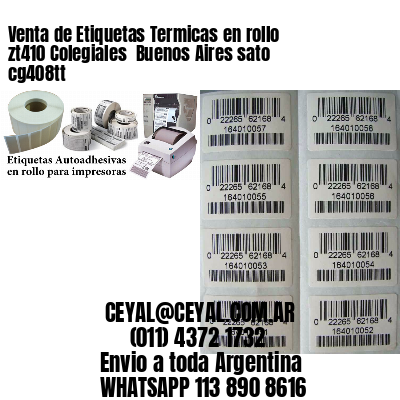 Venta de Etiquetas Termicas en rollo zt410 Colegiales  Buenos Aires sato cg408tt