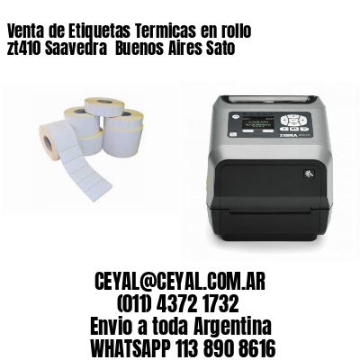 Venta de Etiquetas Termicas en rollo zt410 Saavedra  Buenos Aires Sato