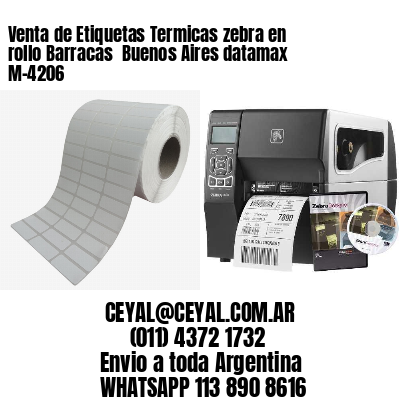 Venta de Etiquetas Termicas zebra en rollo Barracas  Buenos Aires datamax  M-4206