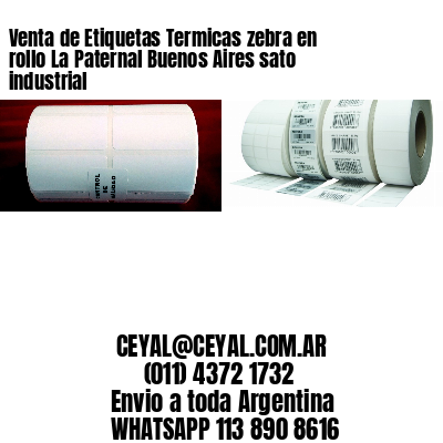 Venta de Etiquetas Termicas zebra en rollo La Paternal Buenos Aires sato industrial