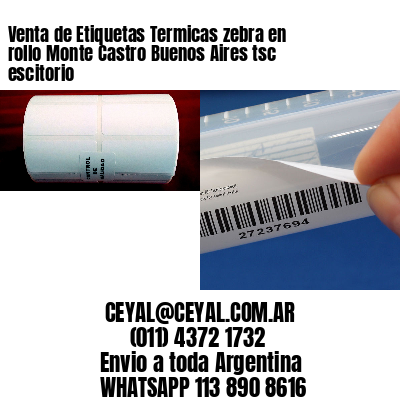 Venta de Etiquetas Termicas zebra en rollo Monte Castro Buenos Aires tsc escitorio