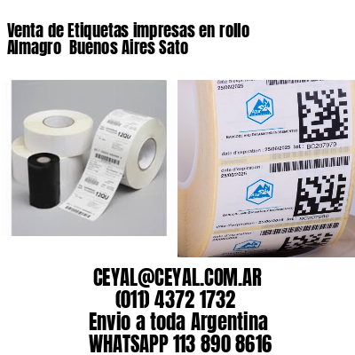 Venta de Etiquetas impresas en rollo Almagro  Buenos Aires Sato