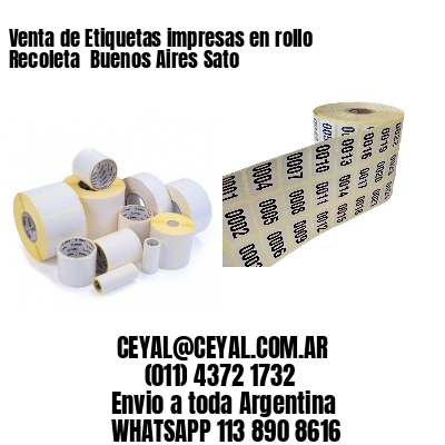 Venta de Etiquetas impresas en rollo Recoleta  Buenos Aires Sato