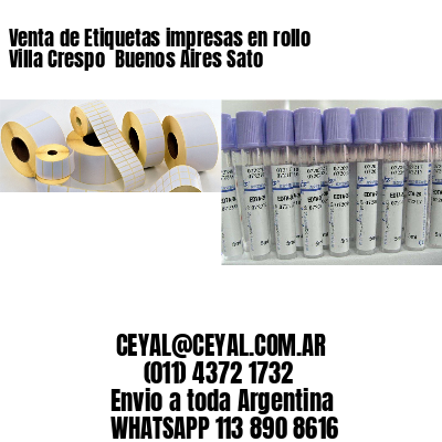 Venta de Etiquetas impresas en rollo Villa Crespo  Buenos Aires Sato