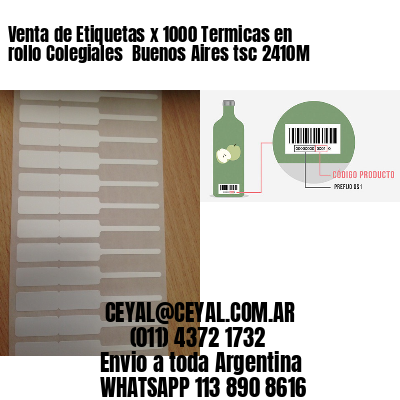 Venta de Etiquetas x 1000 Termicas en rollo Colegiales  Buenos Aires tsc 2410M