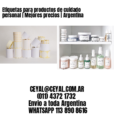 Etiquetas para productos de cuidado personal | Mejores precios | Argentina