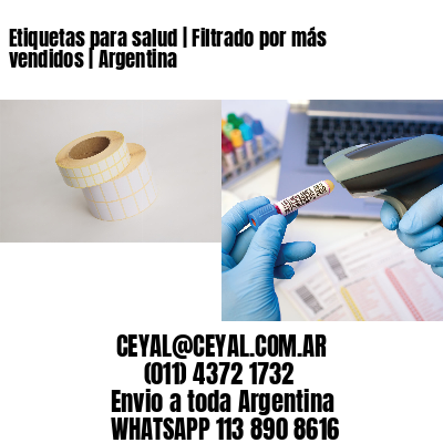 Etiquetas para salud | Filtrado por más vendidos | Argentina
