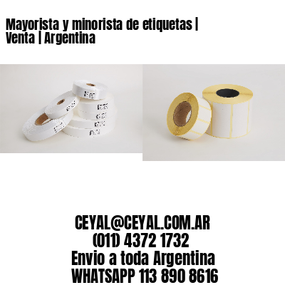 Mayorista y minorista de etiquetas | Venta | Argentina