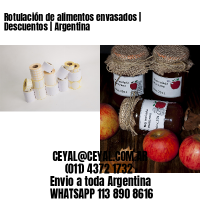 Rotulación de alimentos envasados | Descuentos | Argentina