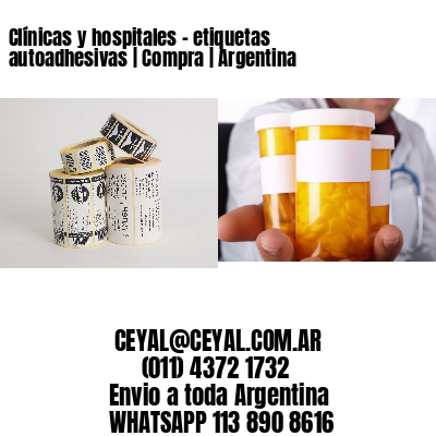Clínicas y hospitales – etiquetas autoadhesivas | Compra | Argentina