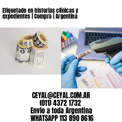 Etiquetado en historias clínicas y expedientes | Compra | Argentina