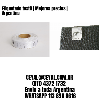 Etiquetado textil | Mejores precios | Argentina