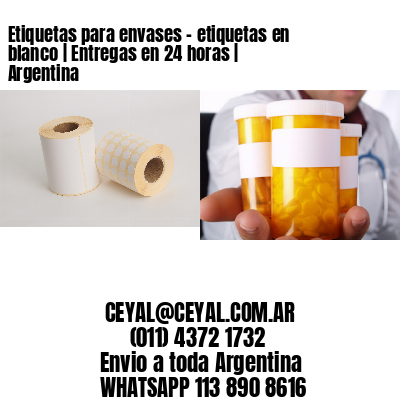 Etiquetas para envases – etiquetas en blanco | Entregas en 24 horas | Argentina