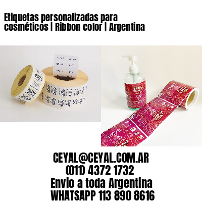 Etiquetas personalizadas para cosméticos | Ribbon color | Argentina