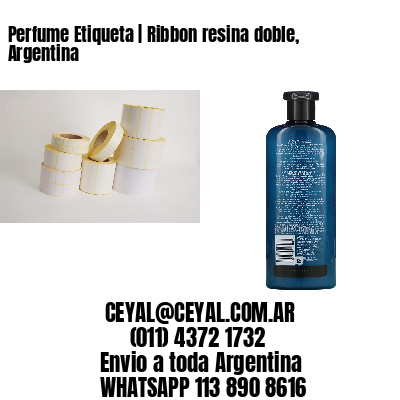 Perfume Etiqueta | Ribbon resina doble, Argentina