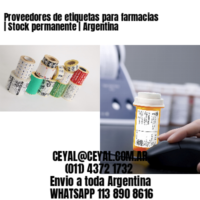 Proveedores de etiquetas para farmacias | Stock permanente | Argentina