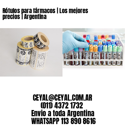 Rótulos para fármacos | Los mejores precios | Argentina