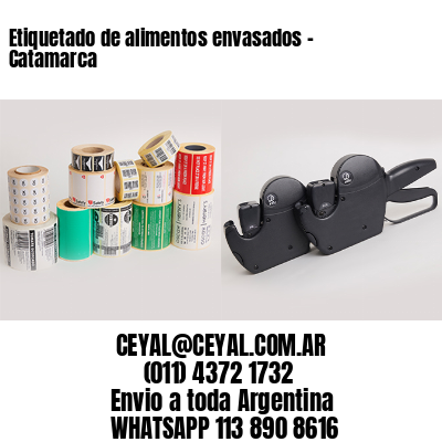 Etiquetado de alimentos envasados – Catamarca