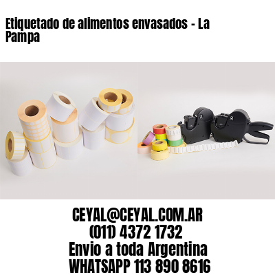 Etiquetado de alimentos envasados – La Pampa