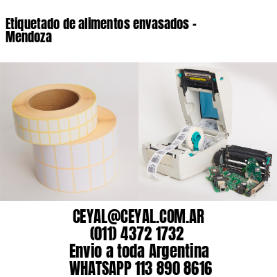 Etiquetado de alimentos envasados – Mendoza