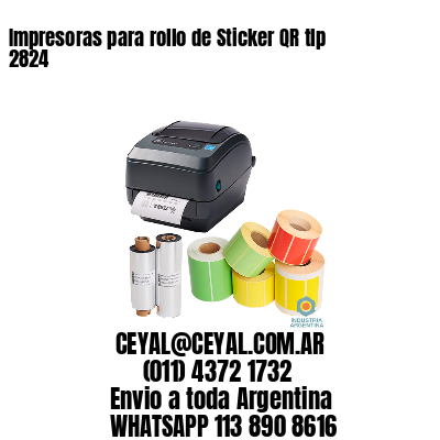 Impresoras para rollo de Sticker QR tlp 2824