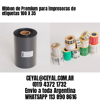 Ribbon de Premium para impresoras de etiquetas 100 X 35