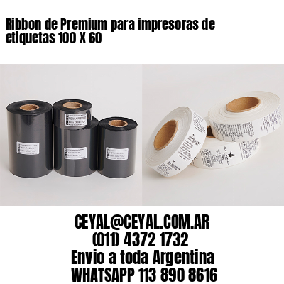 Ribbon de Premium para impresoras de etiquetas 100 X 60