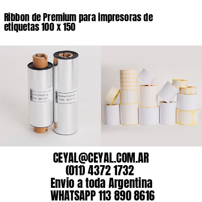 Ribbon de Premium para impresoras de etiquetas 100 x 150