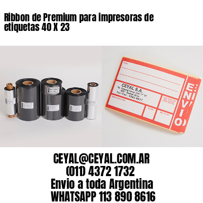 Ribbon de Premium para impresoras de etiquetas 40 X 23