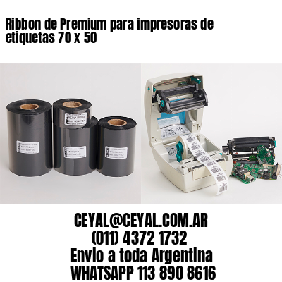 Ribbon de Premium para impresoras de etiquetas 70 x 50