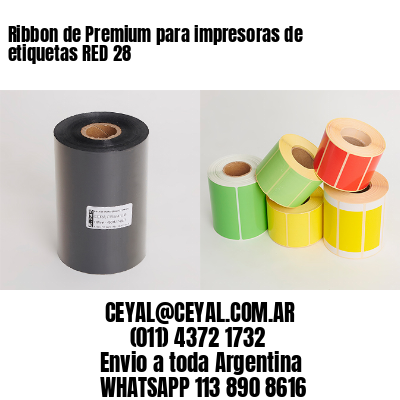 Ribbon de Premium para impresoras de etiquetas RED 28