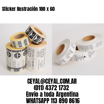 Sticker Ilustración 100 x 60