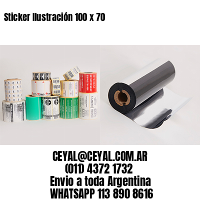 Sticker Ilustración 100 x 70