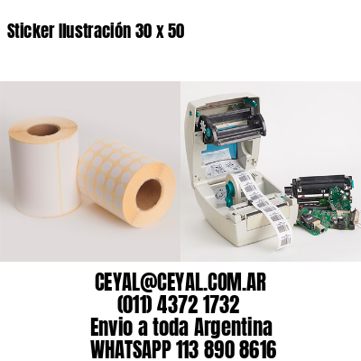 Sticker Ilustración 30 x 50