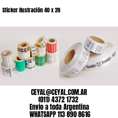 Sticker Ilustración 40 x 20