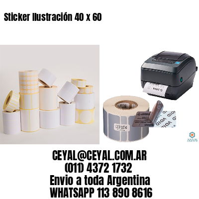 Sticker Ilustración 40 x 60