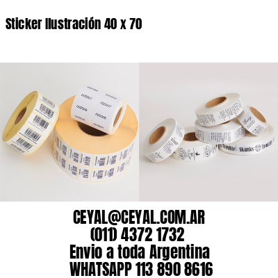 Sticker Ilustración 40 x 70