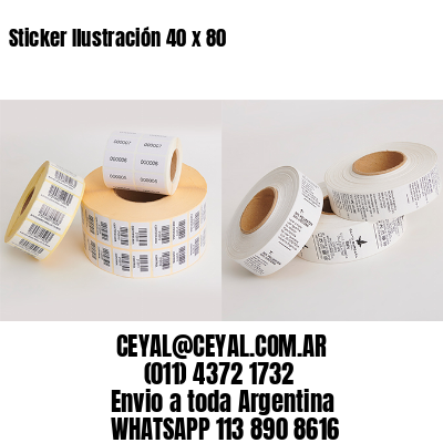 Sticker Ilustración 40 x 80
