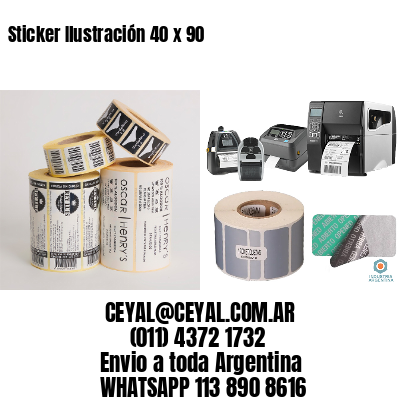 Sticker Ilustración 40 x 90