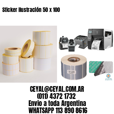 Sticker Ilustración 50 x 100